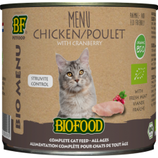 Biofood Organic Kip menu 200 gram blik